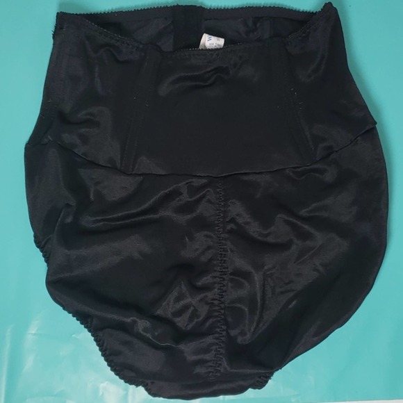 Vtg Warner's Corset Top Black Lace Panties Sz Med - Picture 5 of 9